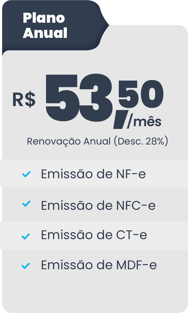 Plano Anual - R$ 53,50/mês